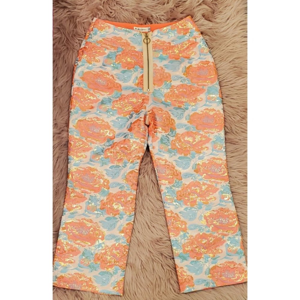 FOR LOVE AND LEMONS Jackpot Brocade Floral Pants - Picture 2 of 5